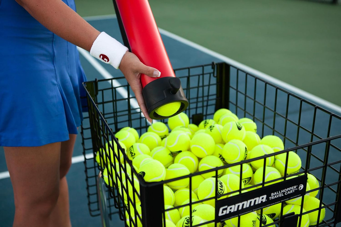 Sports Pressureless Tennis-Balls Bucket, Bulk Tennis Balls, Premium Tennis Accessories, Pack of 48
