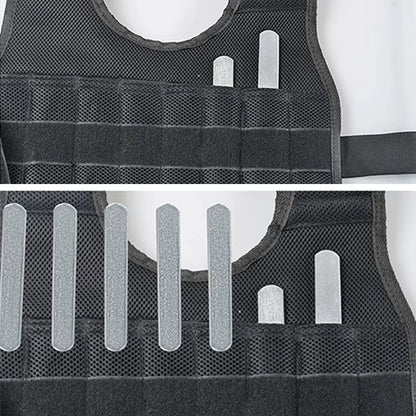 New 20/50 Kg Loading Weighted Vest Jacket Load Weight Vest Exercise for Boxing Training Fitness Equipment for Running