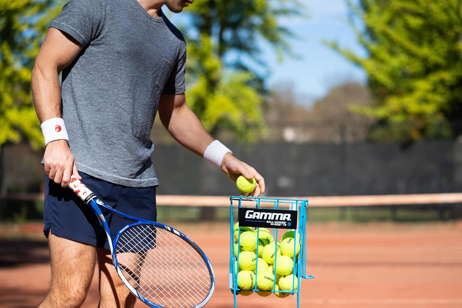 Sports Pressureless Tennis-Balls Bucket, Bulk Tennis Balls, Premium Tennis Accessories, Pack of 48