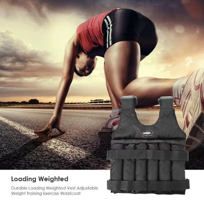 New 20/50 Kg Loading Weighted Vest Jacket Load Weight Vest Exercise for Boxing Training Fitness Equipment for Running